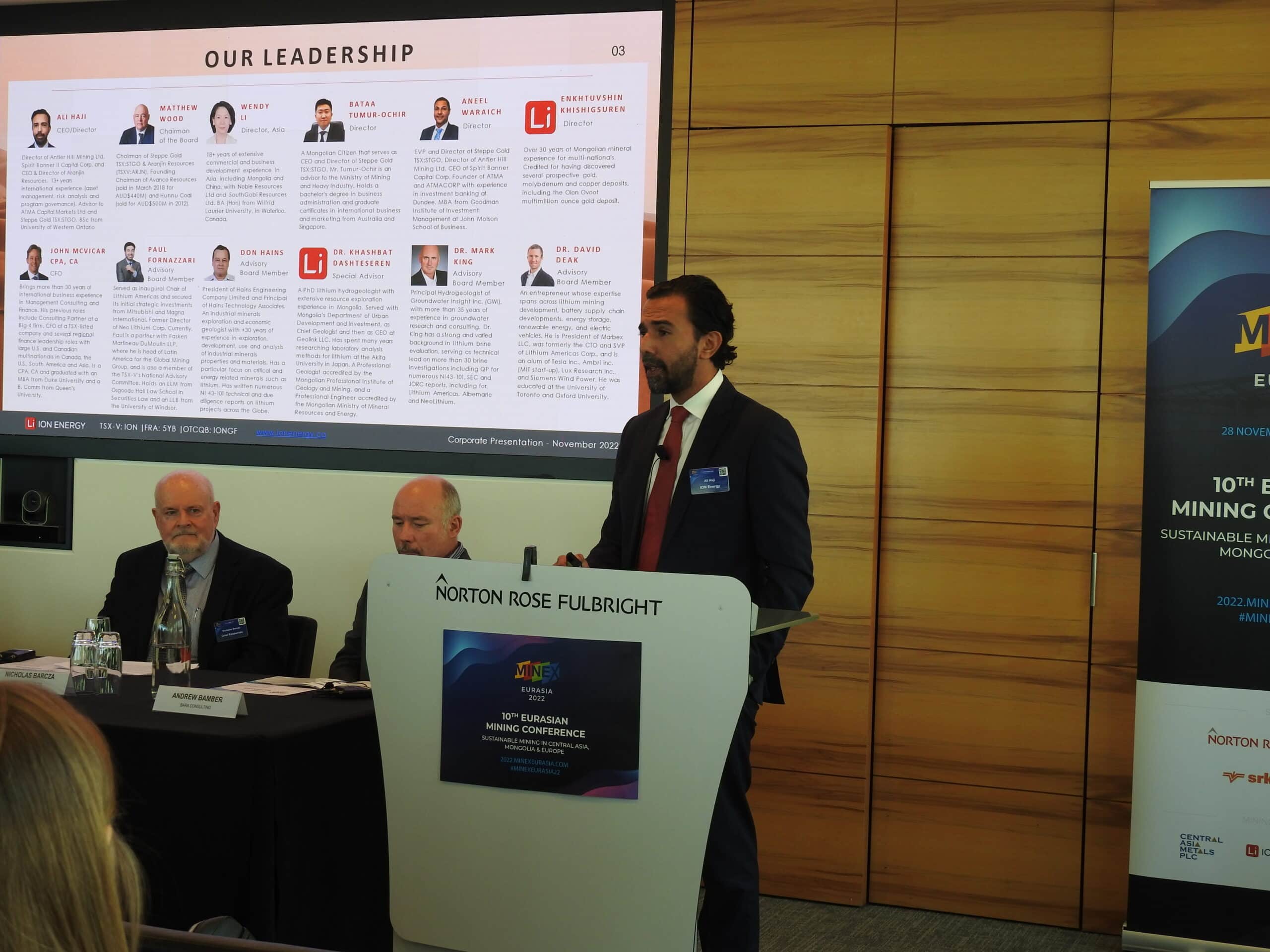 ION Energy – Mongolia’s First Lithium Brine Explorer & Developer